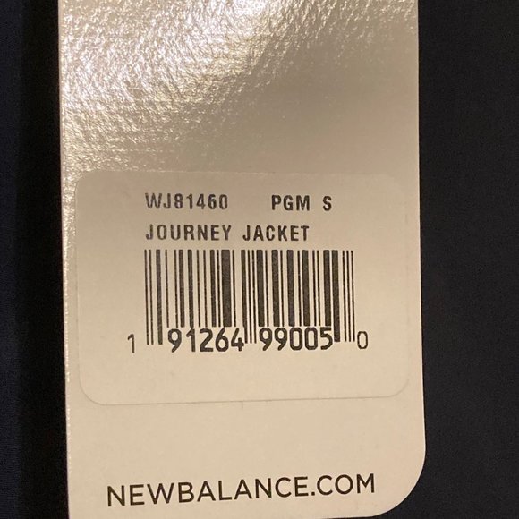 NWT New Balance Womens Navy Journey Jacket - Sz S - Picture 7 of 7